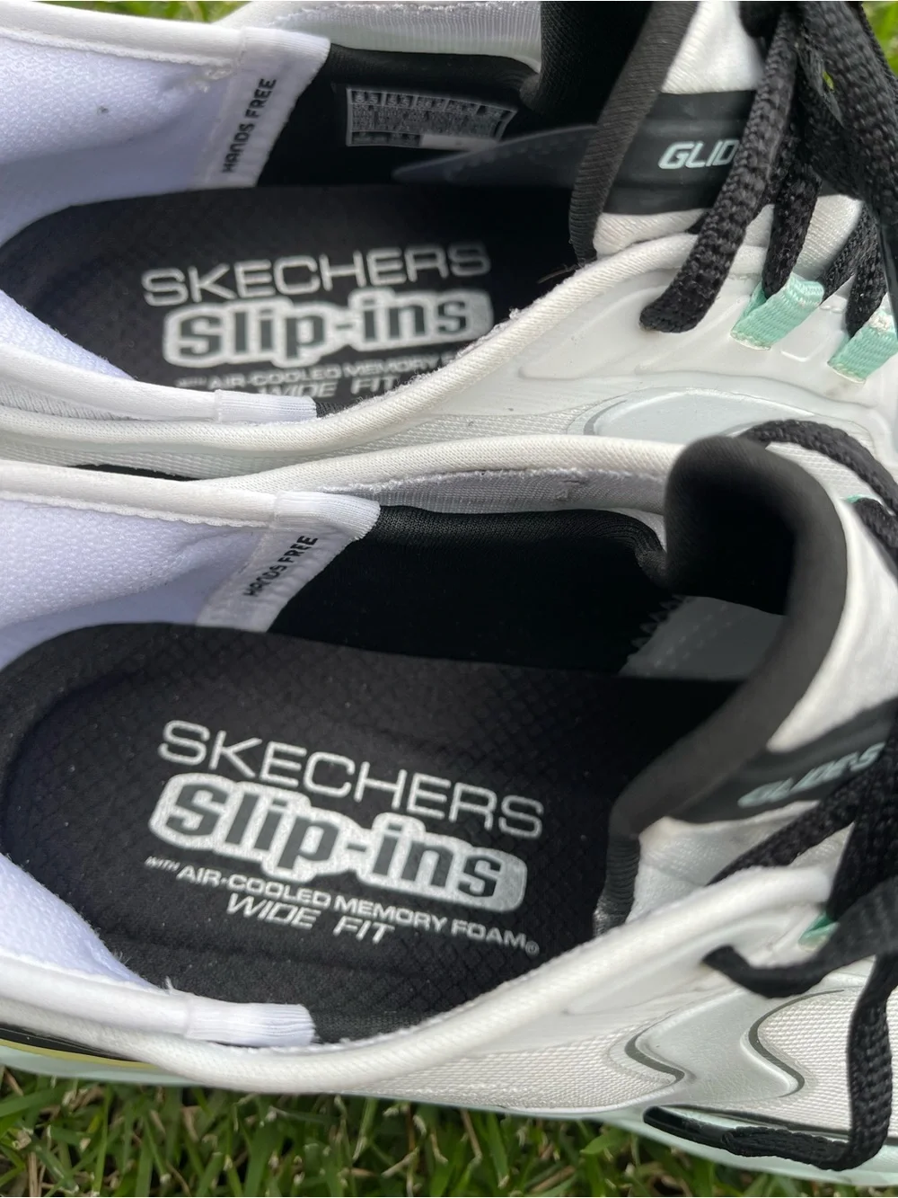 Skechers Slip-ins Hands Free Glide Step Altus Sneaker White Mint Wide | 8.5 Wide